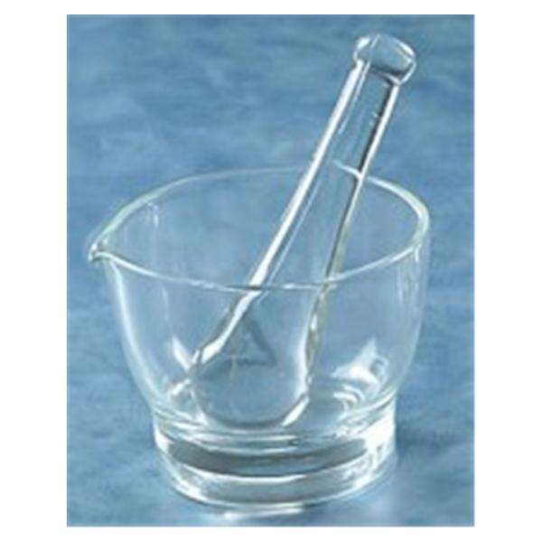 Mortar & Pestle Set Mixing 16oz Glass Transparent Ea